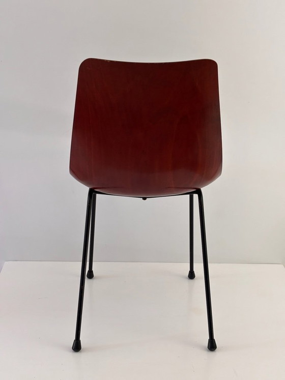 2 Pierre Paulin CM131 stoelen, Thonet Vintage editie – Eetkamerstoelen, Wood (photo 7 of 13)