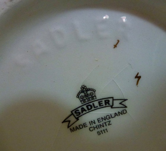 Image 1 of Sophie Chintz Sadler Teapot, Wildflowers, 6 cups, model 5111.