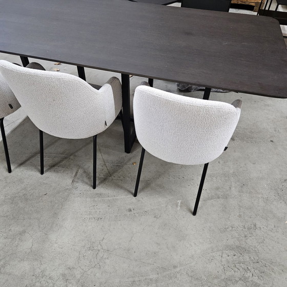Tavolo da pranzo Keijser&Co con 6 sedie Kartell, Keijser & Co, Set da pranzo, Metallo, Tessile, Nero (foto 2 di 9)