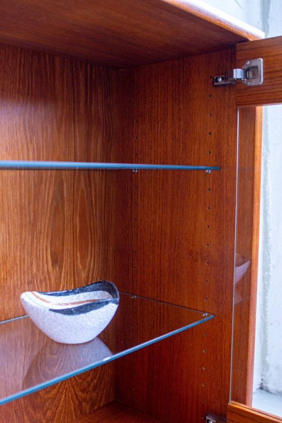 Image 1 of Vintage teak display cabinet, chest of drawers, sideboard, mid-century 1960s