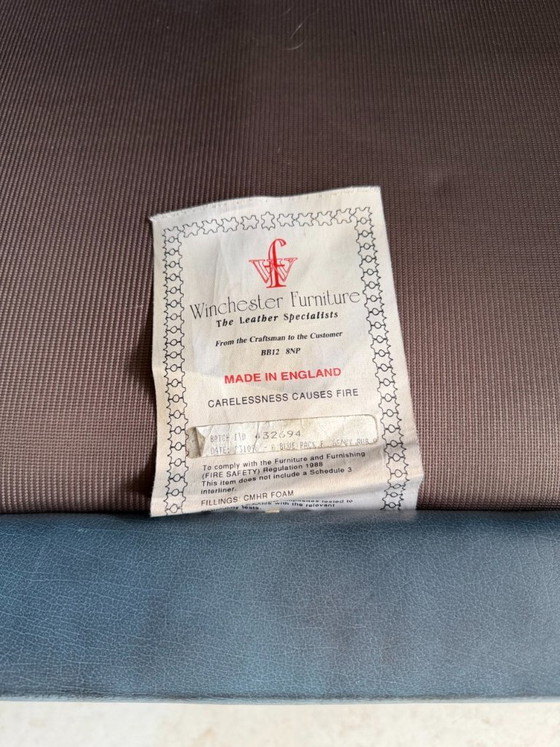 Divano tre posti Chesterfield Winchester Furniture – Divani 3 posti, Pelle, Vintage (photo 8 of 18)