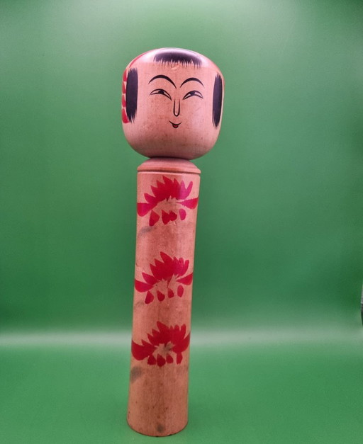 Kokeshi Hijiori Vintage de Sato Shoichi des années 80 – decoratieve objecten, Wood