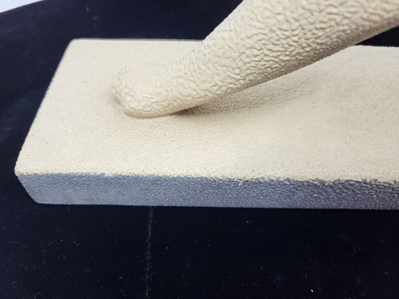 Image 1 of Panther of Saint Radegund in crisp earthenware, France, Art Deco, 1935