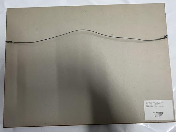 «Original Watercolor Albert Grosfeld (2000) – In Het Leudal – Signed – Framed» – Paintings & Drawings, Glass (photo 3 of 9)