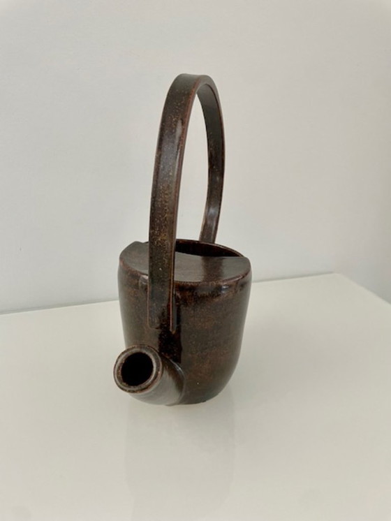 Image 1 of Unique handmade vintage ceramic watering can
