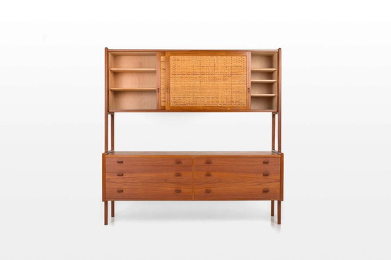Model Ry20 sideboard in teak and rattan by Hans J. Wegner for Ry Mobler, 1950s – Wood, Scandinavian (photo 2 of 15)