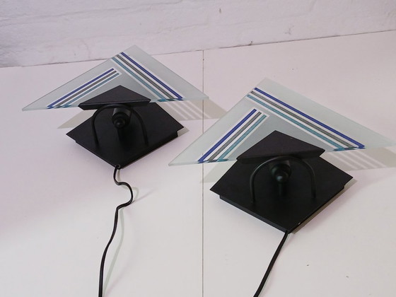 Image 1 of Lampade da parete italiane - stile Memphis Milano - anni '80