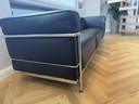 Elegantes Leder-Sofa in Schwarz – 2,35 m Breite