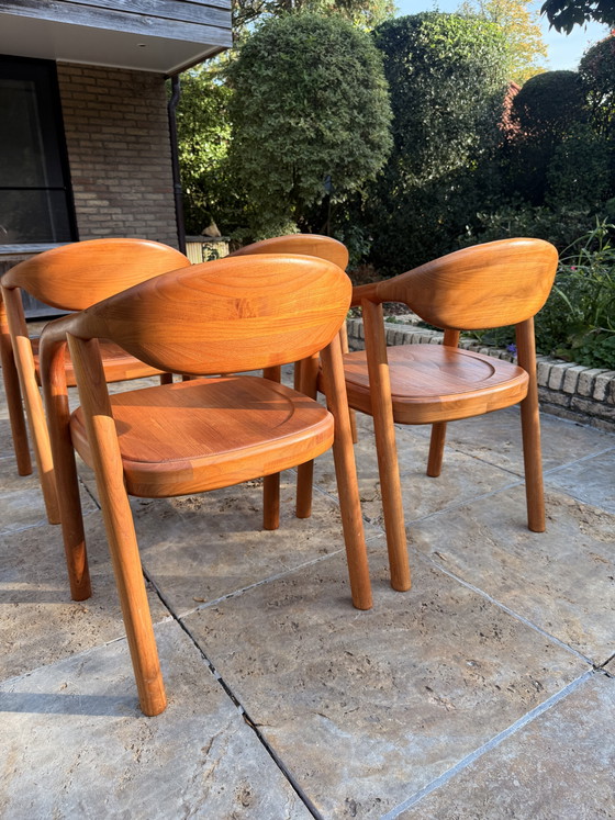 4 Chaises Vintage Design Danois de Korup. Teck Massif – Korup design, Chaises de salle à manger, Wood (photo 3 of 7)