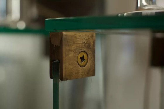 Image 1 of Console Verre et Bronze