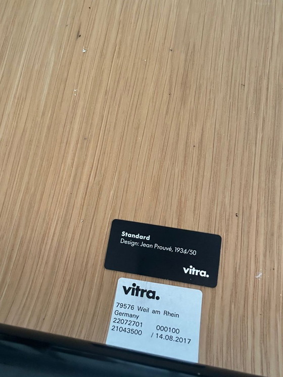 Image 1 of Sedia Jean Prouvé Standard in legno/nero (altre disponibili)