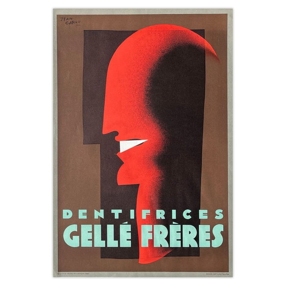 Image 1 of Póster de pastas dentales Jean CARLU Gellé Frères 1980