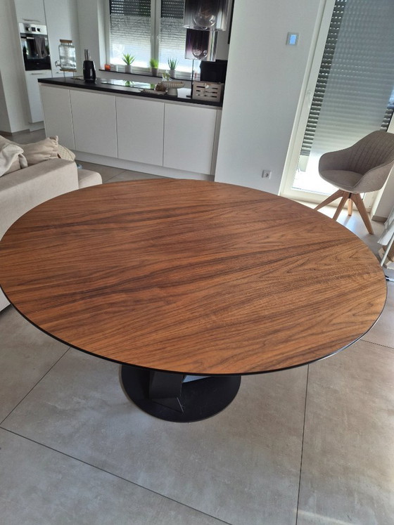 Image 1 of Cattelan Italia Skorpio Wood Rond – Design eettafel Ø 140 cm | Canaletto walnoot