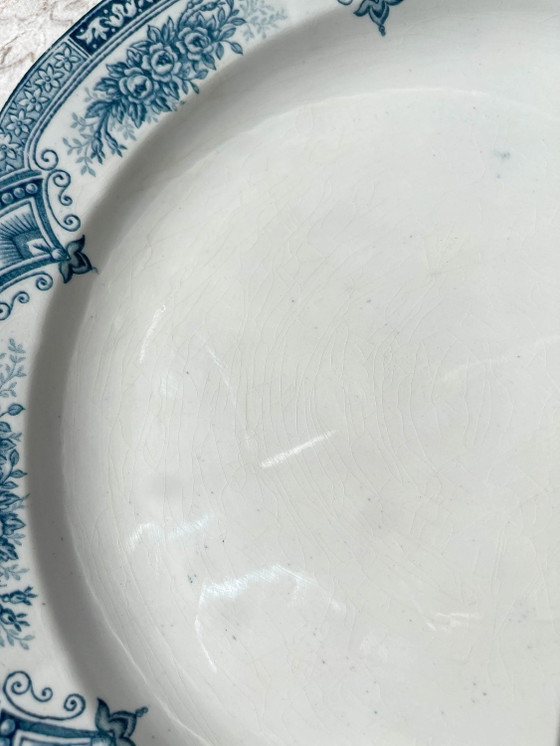 Large round vintage ironstone platter, Onnaing Spring pattern – Crockery (photo 5 of 8)