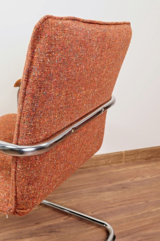 Image 1 of Vintage desk chair office burn orange Bauhaus design 