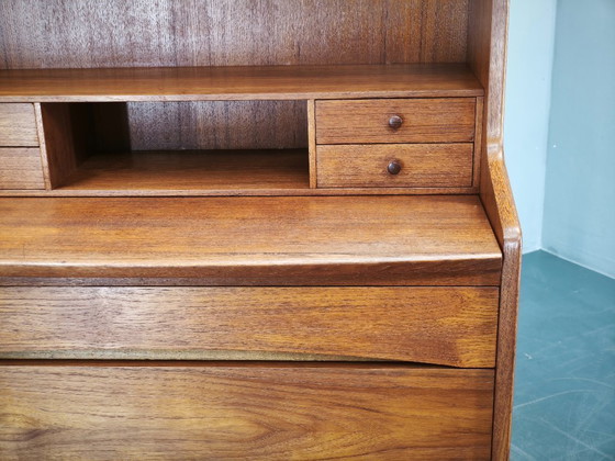 Image 1 of Secrétaire danois moderne en teck avec tiroirs, années 1960