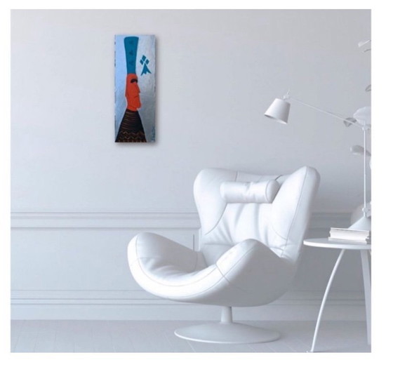 Image 1 of Acryl auf Keilrahmen. Größe 55x20cm.