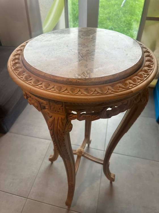 Image 1 of Louis-XV-Barockmöbel – Echter Marmor