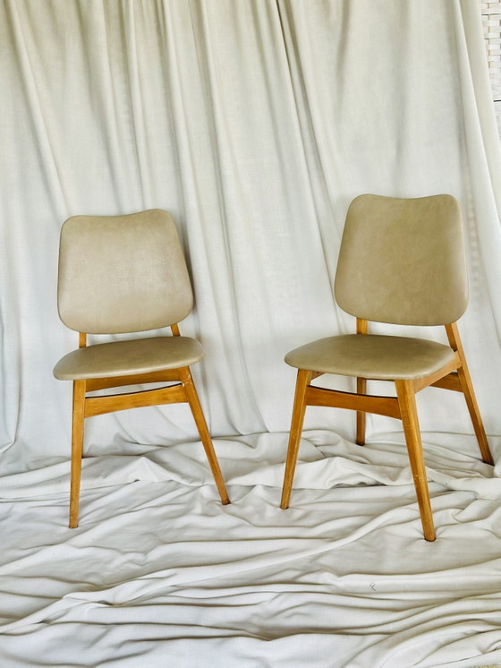 Image 1 of Eetkamerstoelen Deens Skaileer 4 stuks