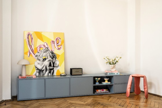 Image 1 of Modernes blaues TV-Möbel von Kondor - Neuwertig, nur für Fotoshootings verwendet