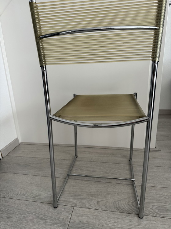 Image 1 of 3x Vintage Alias Italy spaghetti stoelen