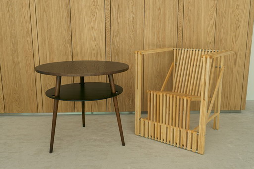 Professionally restored mid-century coffee table - Drevopodnik Holesov