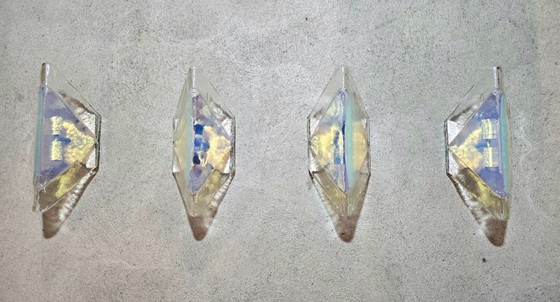 Carlo Nason for A.V. Mazzega (attributed), set of 4 Murano glass wall lights, 1960/70 (photo 2 of 12)