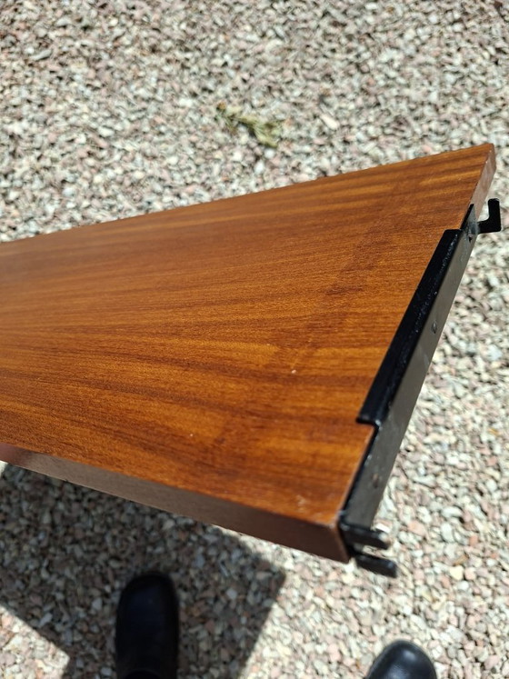 Großer Teak-Schreibtisch, Tomado Holland – Wandregal, Wood (photo 5 of 9)