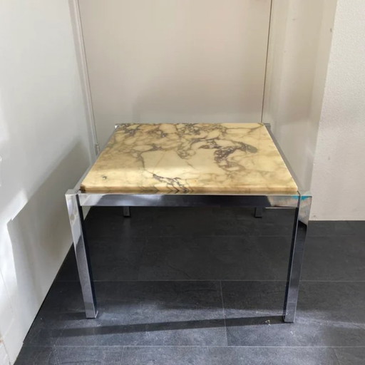 Onyx-Couchtisch im Vintage-Stil in Sand/Grau-Tönen
