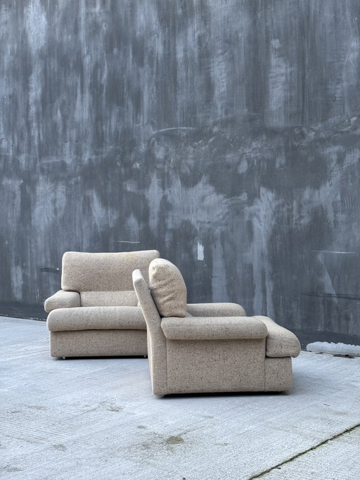 Ensemble de deux fauteuils vintage des années 70/80