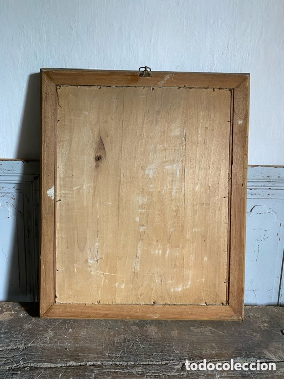 Besticktes Seidenbild von 1868 – Dekorative Objekte (photo 16 of 20)