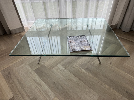 Image 1 of Henk Vos Maupertuus glazen design tafel 120 x 100 x 30