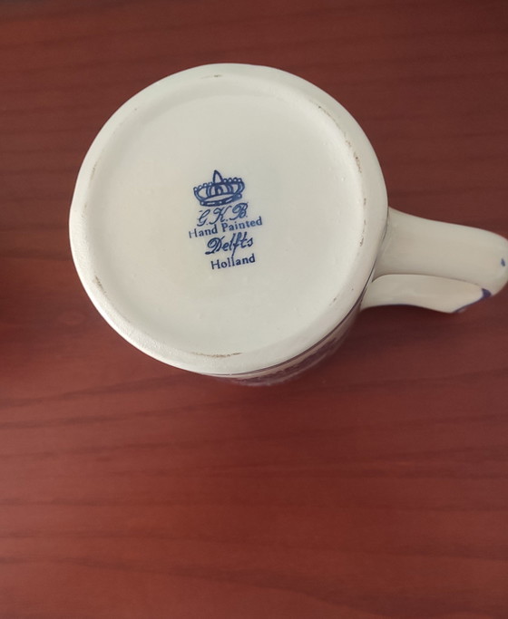 Image 1 of Set aus 2 Heineken-Bierkrügen in Delfter Blau, 1978