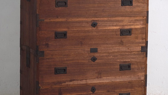 Antique Japanese Chest of Drawers - Taishō / Showa Period (c. ) #37 – Metal (photo 3 of 40)