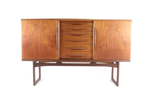 Vamo Sønderborg highboard attr. Arne Vodder | 194 cm vintage Deens design