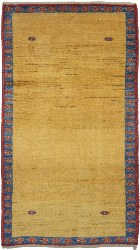 Image 1 of Original Persian carpet Gabbeh Ghashghai oriental carpet 200 cm x 106 cm old natural