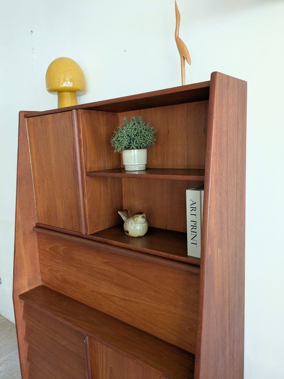 Image 1 of Vintage Teakhouten Highboard, Buffetkast Jaren '60