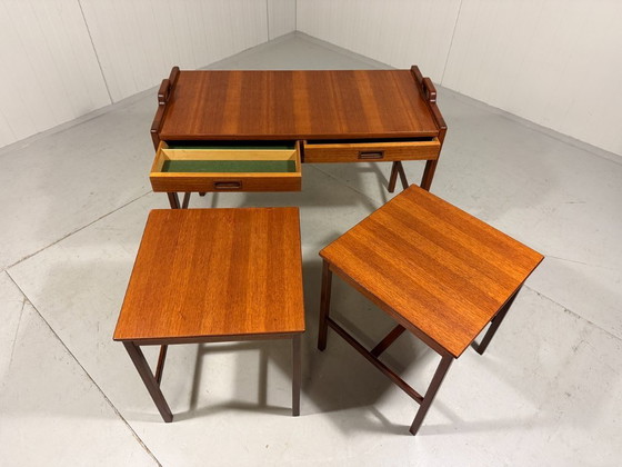 Image 1 of Tables gigognes en teck Skaraborgs Möbelindustri, Suède 1960