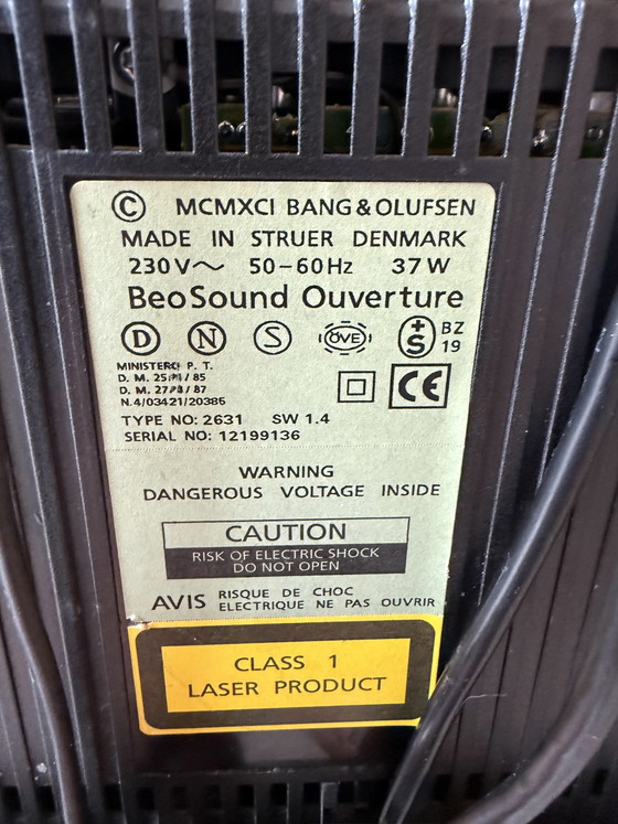 Image 1 of Bang & Olufsen BeoSound Ouverture with BeoLab 6000, original stand and Beo4