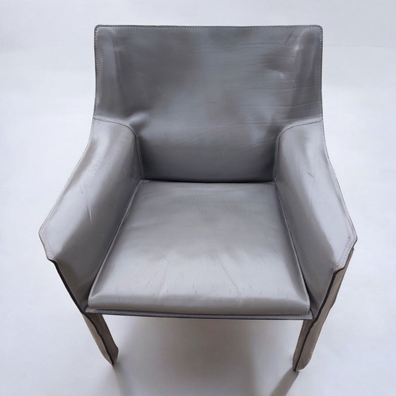 Image 1 of Set 2x Mario Bellini Cab Lounge Chair Poltrona Modello 414 Cassina