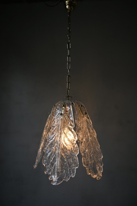 Image 1 of Lámpara de araña italiana Sylcom Light de cristal de Murano.