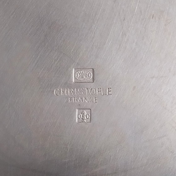 Image 1 of Wunderschöner Champagner- oder Eiskübel von Christofle aus den 1950er Jahren, versilbert. Hergestellt in Frankreich.