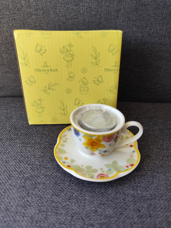 Image 1 of Villeroy & Boch Spring Awakening – Portacandele / Tazza NUOVO - Porcellana 🌸