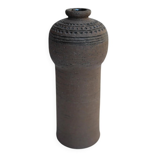 Modernist, earthenware ceramic vase by Inger Persson for Rörstrand, Sweden