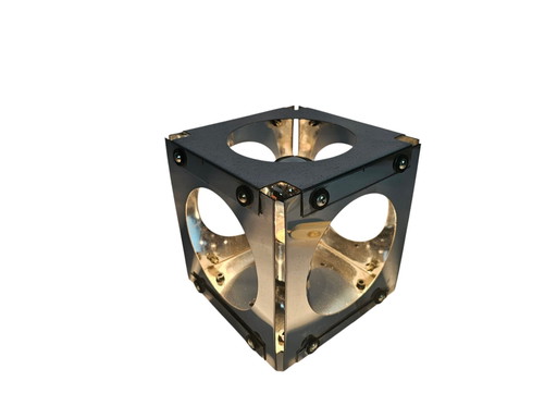 Vintage Cube Lampe - Tischlampe - Chromstahl - 1970er