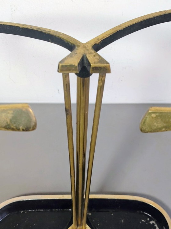 Image 1 of Carl Auböck Umbrella Stand Mid Century Brass Vintage 50s, Austria