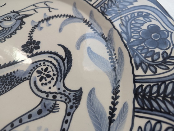 XL Vintage Spaanse Majolica Keramische Wandlader van M. Marco - 40 cm – Artisan, Wanddecoratie, Ceramic (photo 15 of 15)