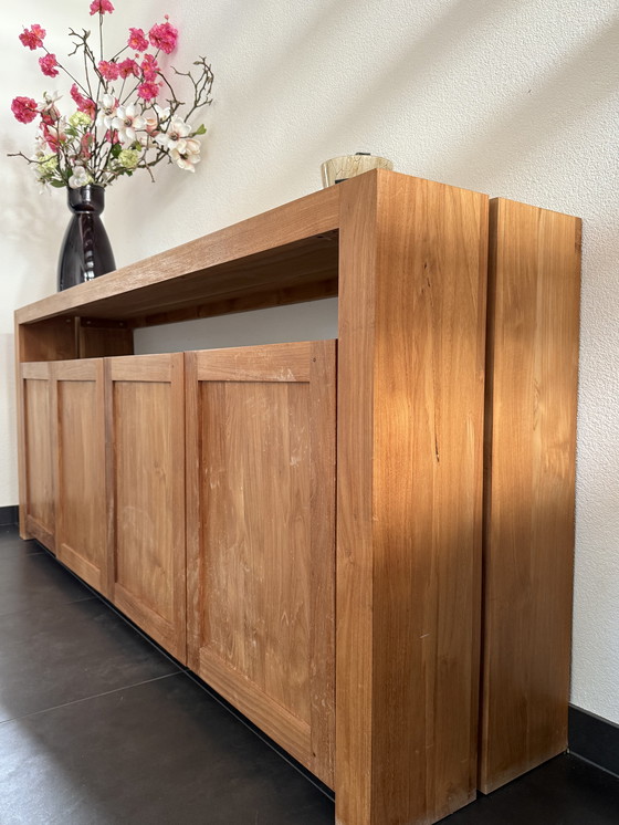 Image 1 of Ethnicraft Design Teak Dressoir - 4 deuren - 216 cm