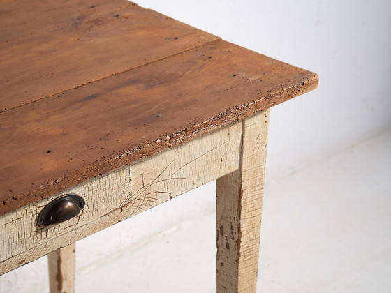 Tavolo in legno massello bianco antico (c.1920) #8, Tavoli da pranzo, Metallo, Rustic (foto 20 di 24)