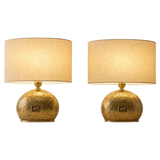 Lampade da tavolo dorate di Luci Italia, 1970 – Vintage (photo 6 of 17)